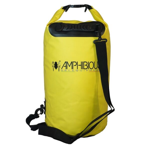 Amphibious Tube Dry Bag 100L Yellow – heavy-duty waterproof dry bag for boating and rafting