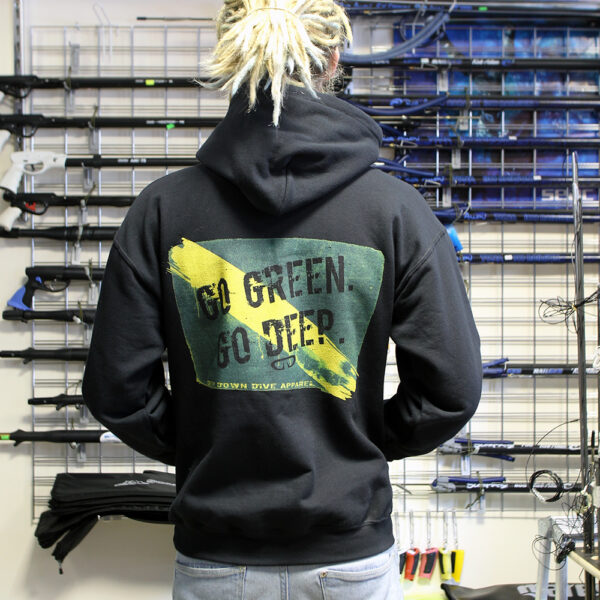 Deep Down Go Green Hooded