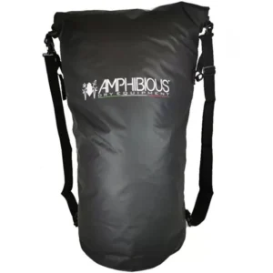 Amphibious Tube Dry Bag 100L Black – durable waterproof dry sack for motorcycling and trekking