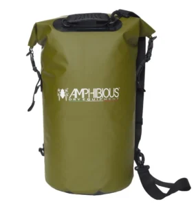 Amphibious Tube Dry Bag 100L Green – large roll-top waterproof storage bag