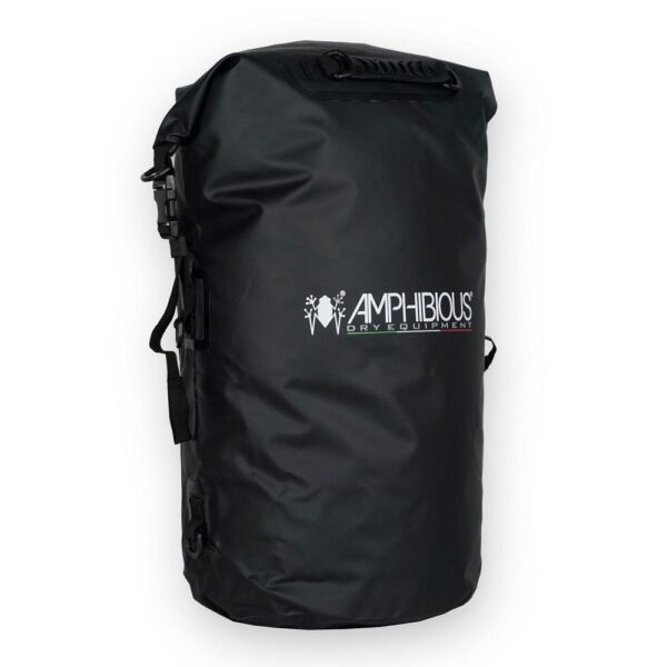 Amphibious Tube Dry Bag 60L Black – heavy-duty dry bag for adventure gear