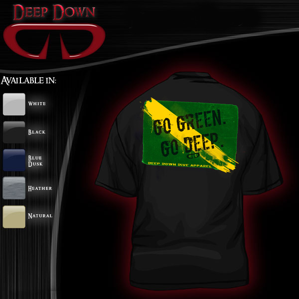 Deep Down Go Green Hooded