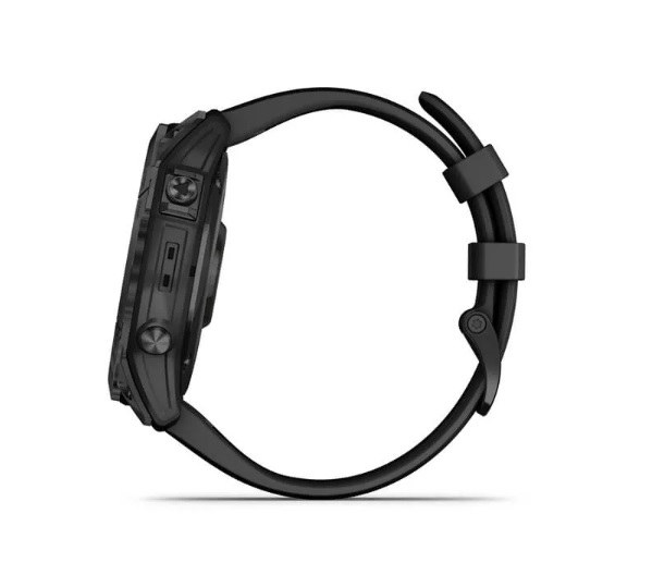 Garmin Fenix 7X – Sapphire Solar Edition Black DLC Titanium with Black Band