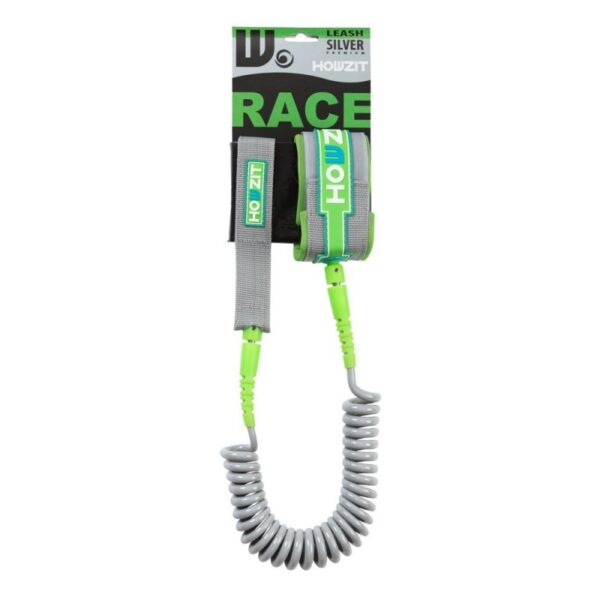Saitas Howzit LEASH COILED SUP 9' - SILVER / LIME