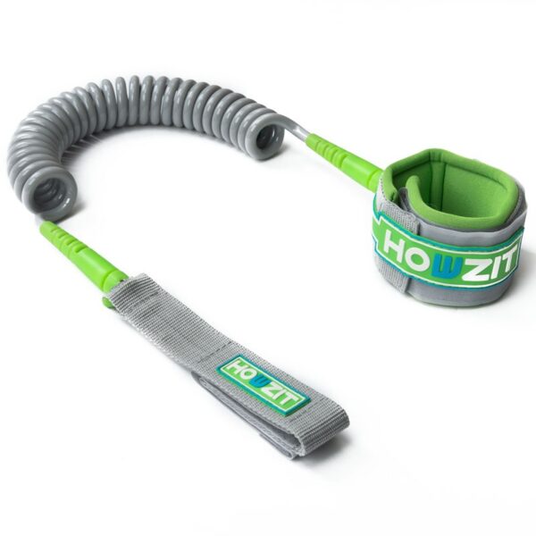 Saitas Howzit LEASH COILED SUP 9' - SILVER / LIME