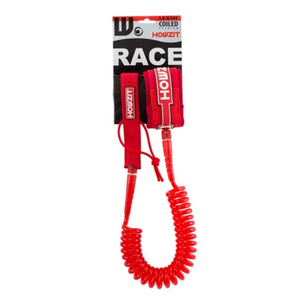 Howzit LEASH COILED SUP 9' - CLEAR RED