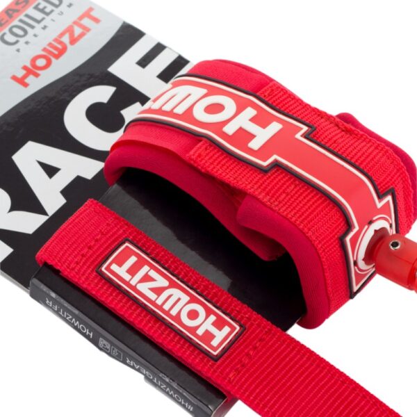 Howzit LEASH COILED SUP 9' - CLEAR RED