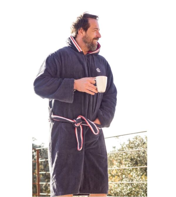 Saint Jacques Cotton Hooded Bathrobe