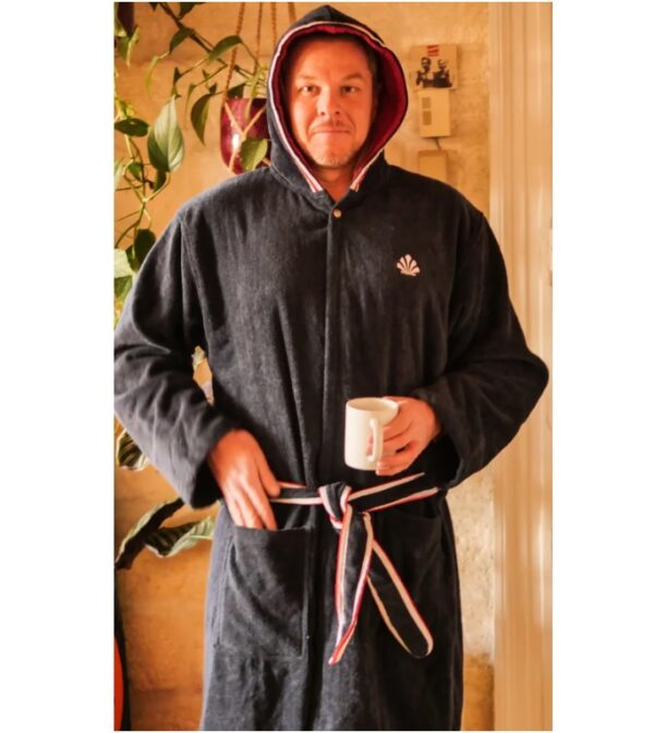 Saint Jacques Cotton Hooded Bathrobe