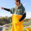 Saint Jacques Poncho Duo Kaki / Moutarde