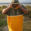 Saint Jacques Poncho Duo Kaki / Moutarde