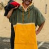Saint Jacques Poncho Duo Kaki / Moutarde