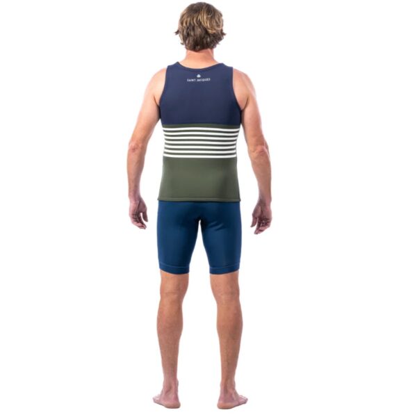 Saint Jacques Theo No Sleeve Top 3 mm Bleu/Kaki