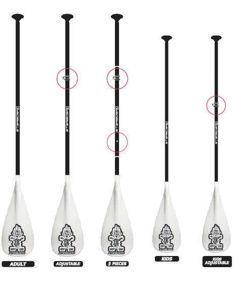 STARBOARD SUP ENDURO TUFSKIN  BLADE / ROUND HYBRID CARBON 1 Piece