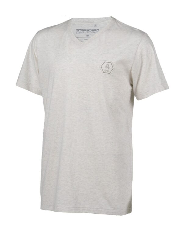STARBOARD MENS V NECK TEE - WHITE