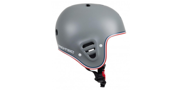 PRO-TEC FULL CUT HELMET MATTE GREY TRIKE