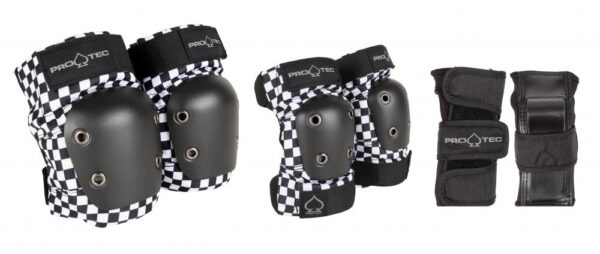 Pro-Tec Street Youth complete Black Checker  Padset YM