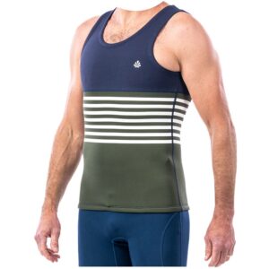 Saint Jacques Theo No Sleeve Top 3 mm Bleu/Kaki