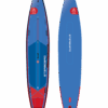 Starboard Touring M 14'0" pripučiama irklentė su dviguba kamera ant ežero vandens