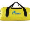Amphibious cargo dry bag Yellow 120L carried with shoulder strap