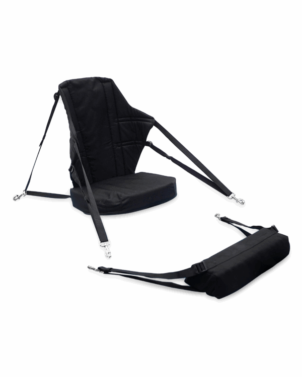 Starboard kayak seat and foot rest set black