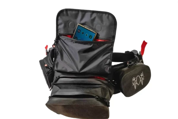 Amphibious OFF-WAIST waterproof waist bag made from durable TPU 600D HD