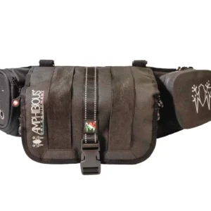 Rider adjusting Easy A.D.J. waist strap system on OFF-WAIST Amphibious bag