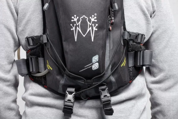 Amphibious Interceptor waterproof backpack for motorcycle riders in all weather