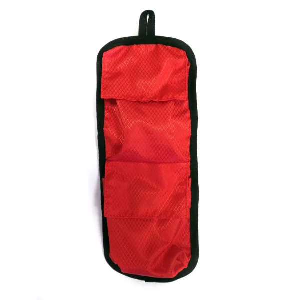 Motorcycle rider wearing Amphibious Interceptor waterproof adventure backpack