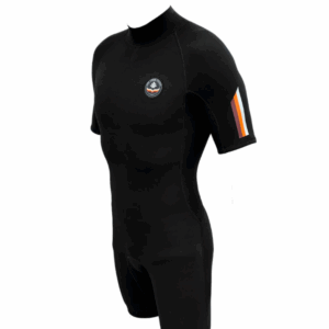 Saint Jacques Clovis 2 mm shorty back zip noir wetsuit.