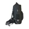 Overland Pro Dry Backpack in black with padded mesh back and adjustable straps for comfort.