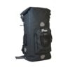 Black Amphibious Overland Pro Dry Backpack 45L waterproof design with reflective safety bands.