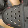 Phantom outdoor backpack with red stitching and safety buckles