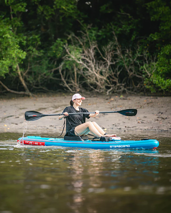 Starboard kayak seat and foot rest set black