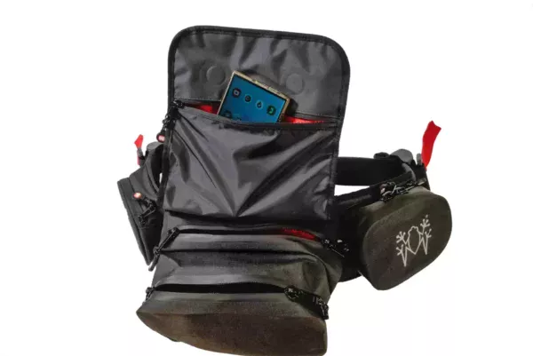 Amphibious OFF-WAIST waterproof waist bag made from durable TPU 600D HD