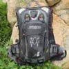Black Amphibious Interceptor backpack for bikers hikers and extreme sports