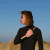 Saint Jacques chest zip 3/2mm limestone wetsuit