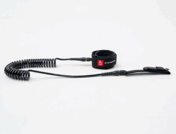 Semi-Coil Starboard Leash - Ankle / Calf Black