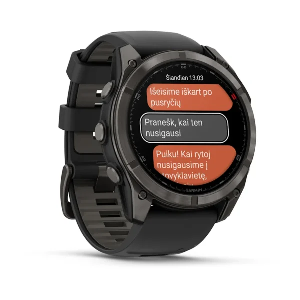 Garmin Fenix 8 Pro išmaniojo laikrodžio režimas