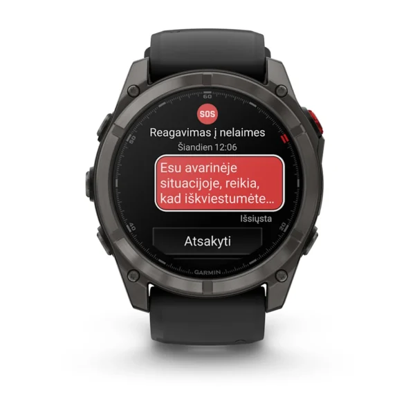 Garmin Fenix 8 Pro kasdienio naudojimo vaizdas