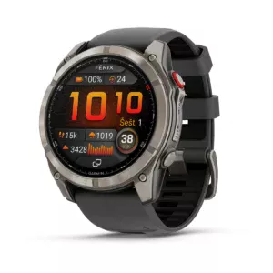 Garmin Fenix 8 Pro laikrodis iš priekio su spalvotu ekranu