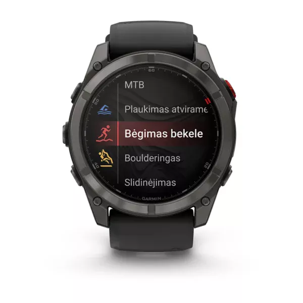 garmin-fenix-8-pro-solar-charging Garmin Fenix 8 Pro LED žibintuvėlis laikrodyje