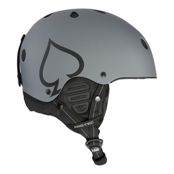 Pro-Tec Helmet low Pro Snow Matte Grey xboards1 Pro tec Low Pro Snow Helmet - Matte Grey