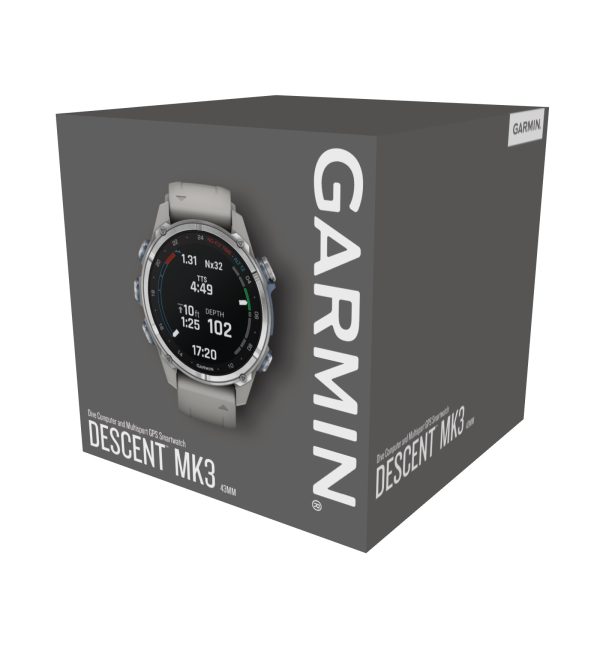 nardymo-kompiuteris-MK3Descent43_PKG_1000-3.jpg Garmin Descent MK3 43 mm Dive Computer