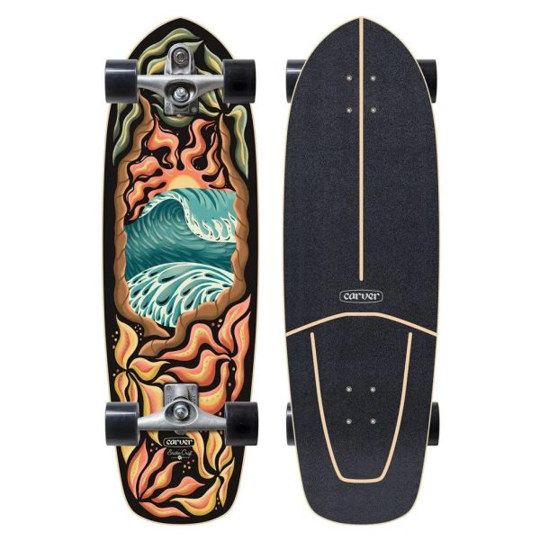 1daa907156ea719ee9b0db69a118a9fd.jpg Серфскейт Carver Psychedelic Sunset 32" C7 RAW